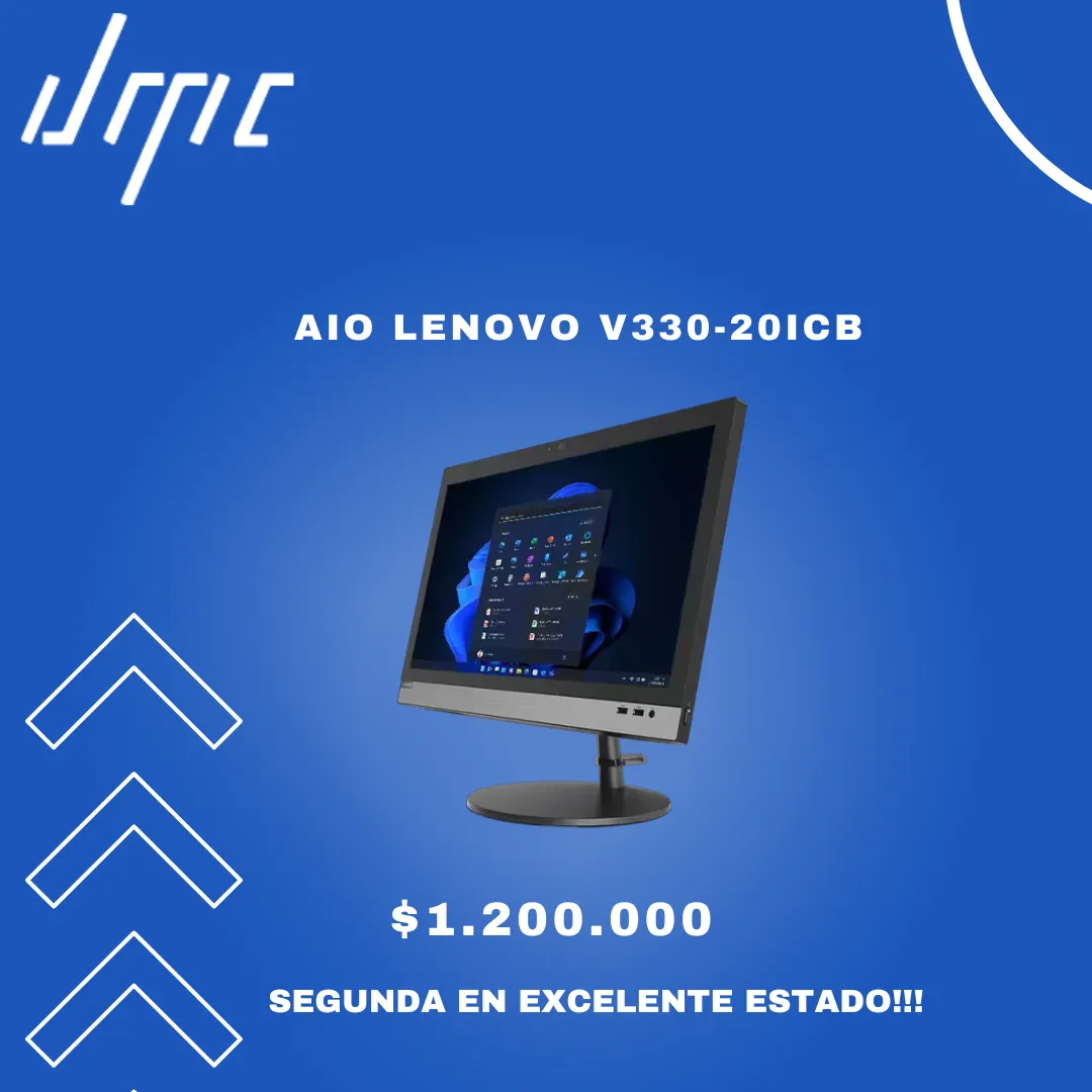 COMPUTADOR TODO EN UNO LENOVO V330-20ICB 20"/CORE I5 8VA/8GB DDR4/120GB SSD/1TB HDD REMANUFACTURADO (10UL000MLS-[REM])